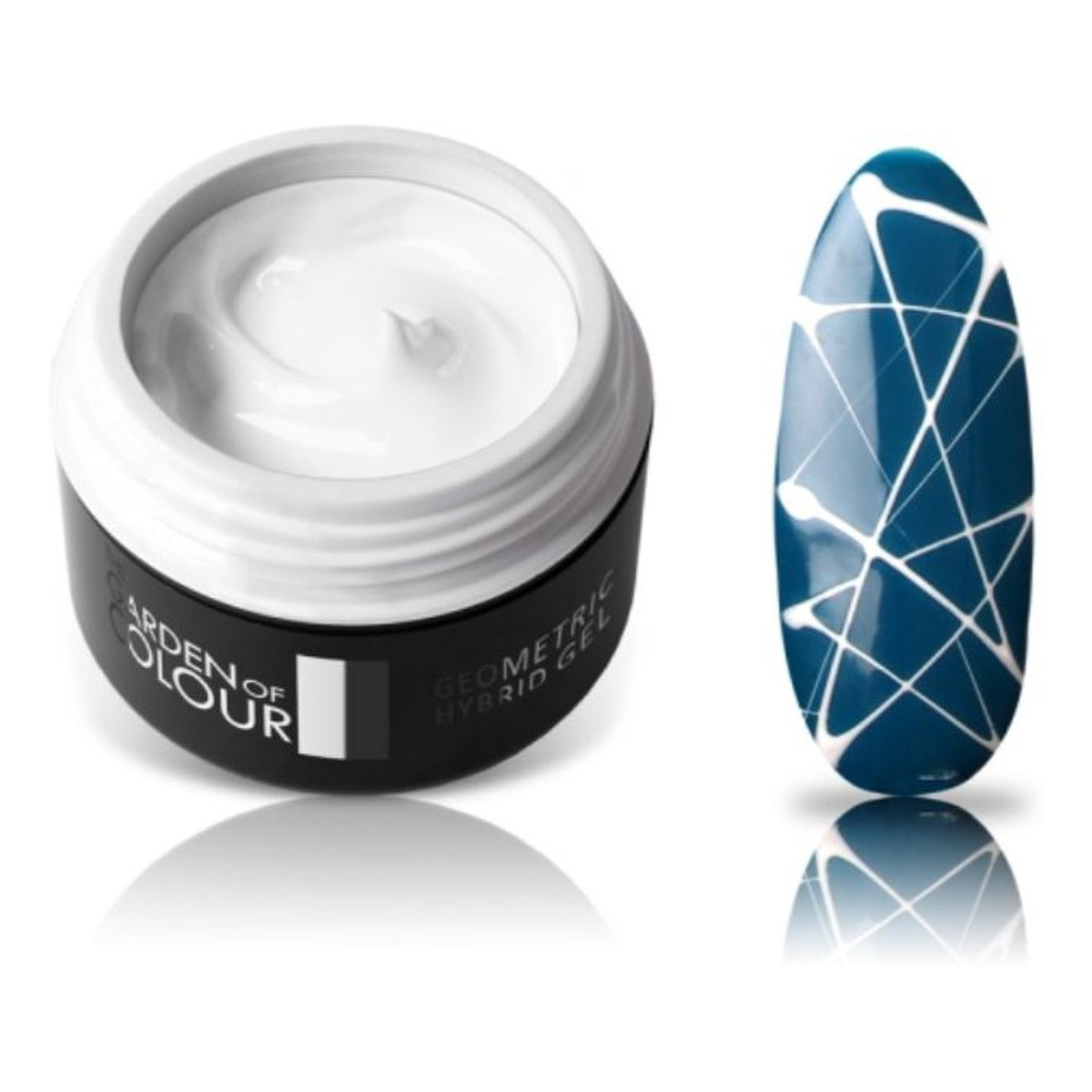 Silcare The Garden of Colour Geometric Hybrid Gel Żel hybrydowy do zdobień white 5g