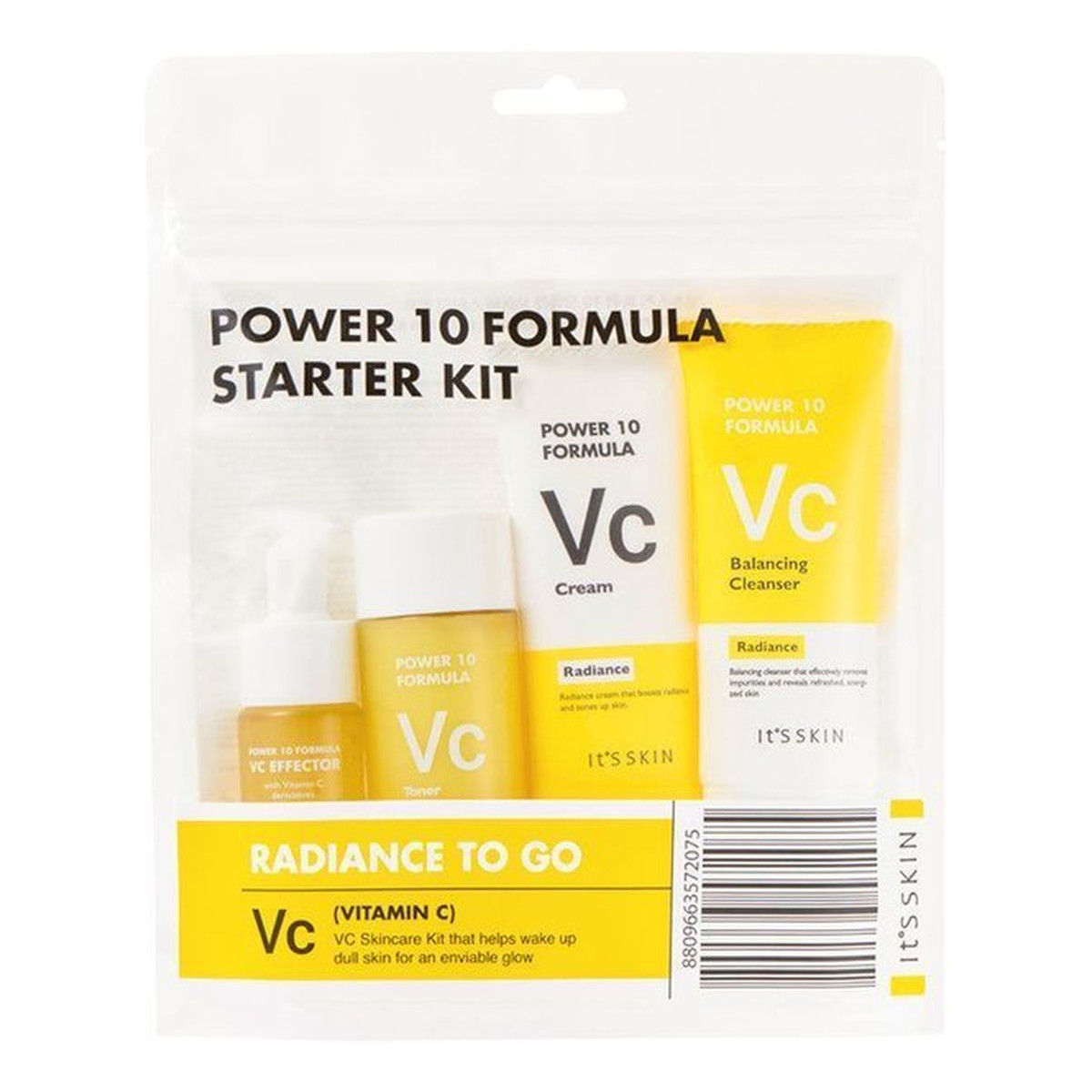 It's Skin Power 10 Formula VC Starter Kit Zestaw vc toner 52ml + vc effector 12ml + vc cream 35ml+ vc balancing cleanser 35ml