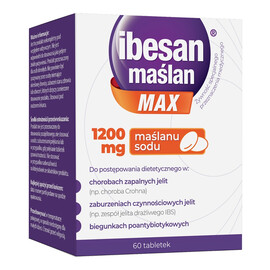 Maślan max 1200 mg maślan sodu 60 tabletek