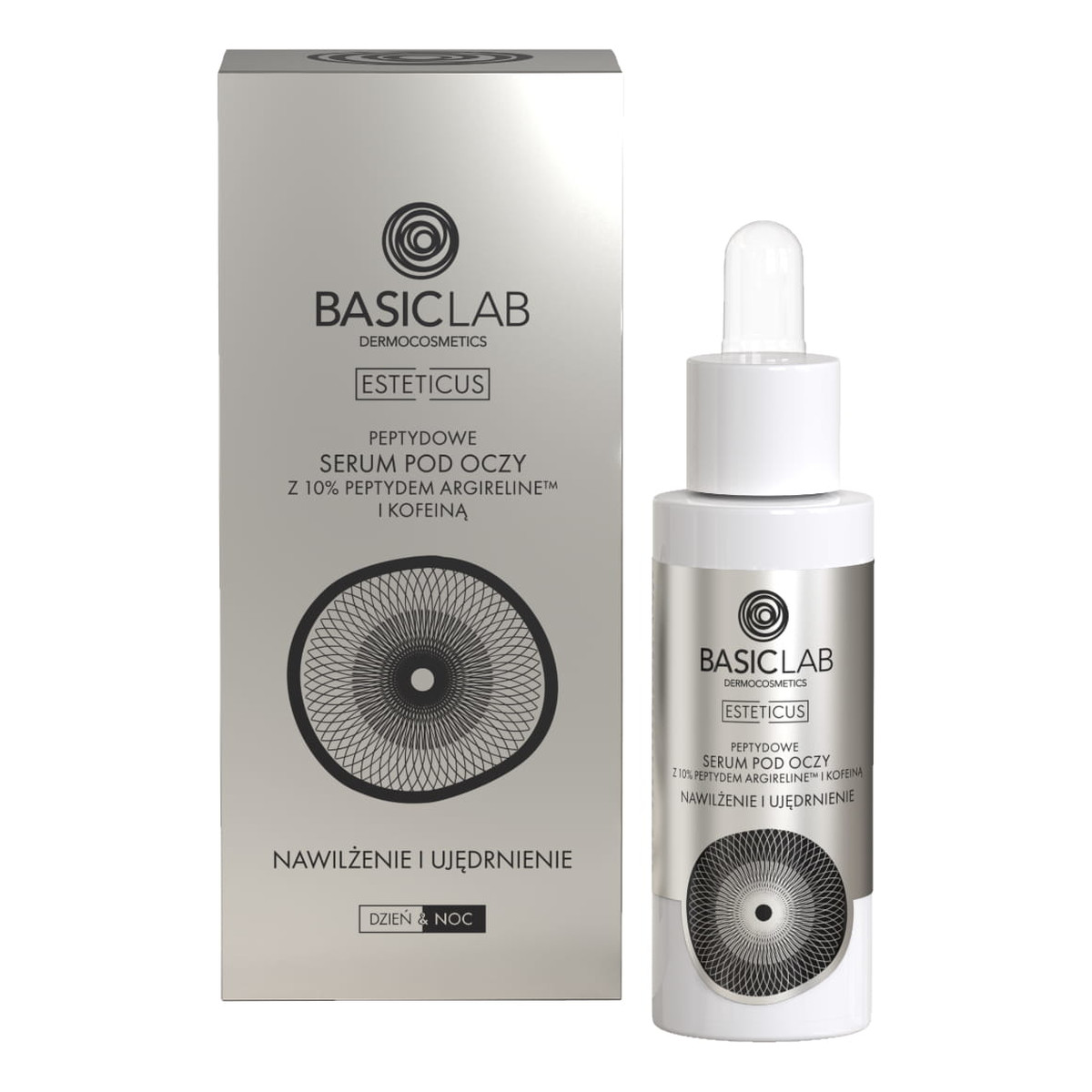Basiclab Esteticus peptydowe serum pod oczy z 10% argireline i kofeiną nawilżenie i ujędrnienie 30ml