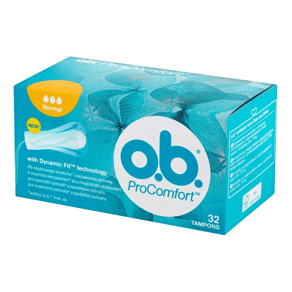 O.B. ProComfort tampony higieniczne Normal (3+1)