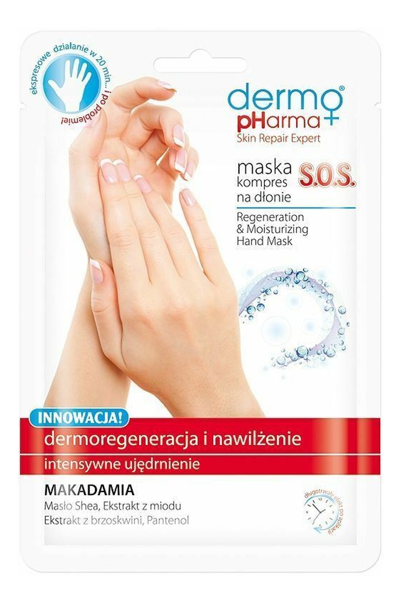 Maska Kompres S.O.S. Na Dłonie Dermoregeneracja I Nawilżenie
