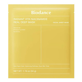 Radiant vita niacinamide real deep mask hydrożelowa maska do twarzy w płachcie rozjaśniająco-nawilżająca 1 op.-4 szt.
