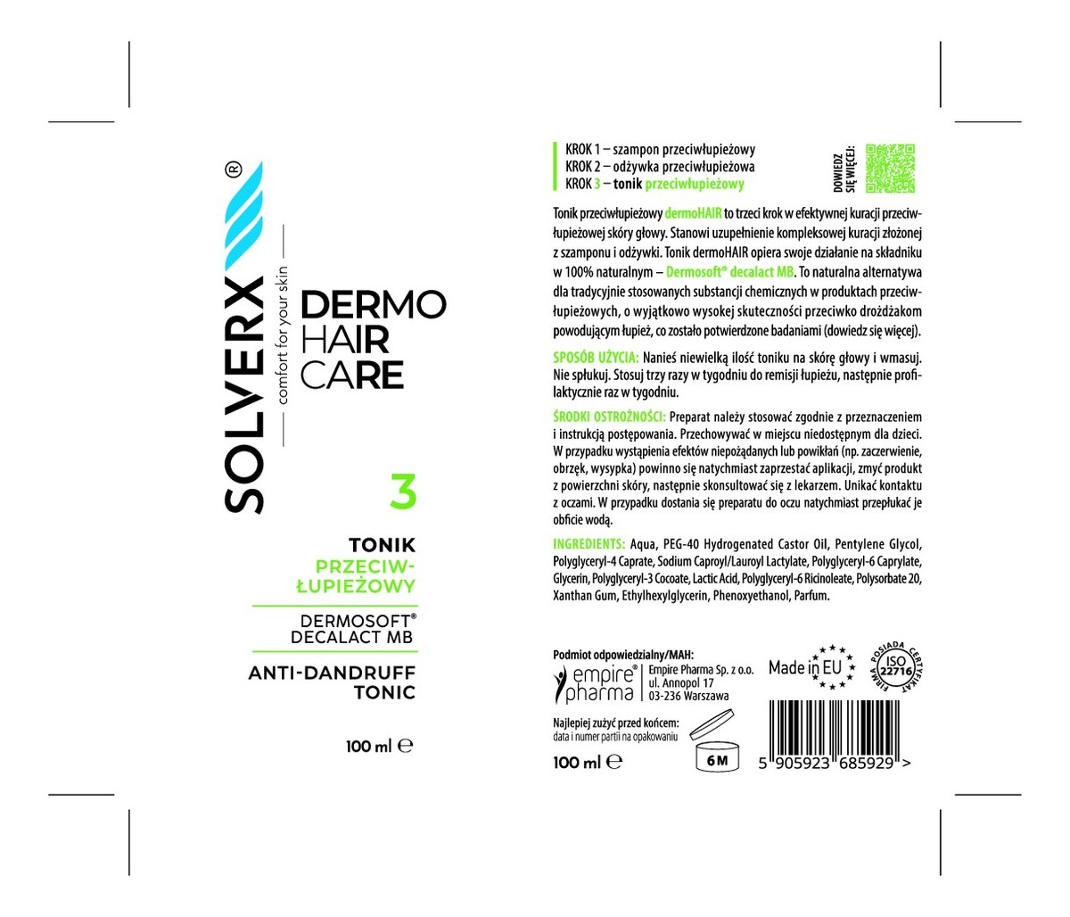 przeciwłupieżowy tonik