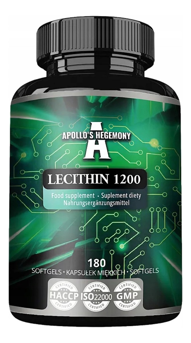 Lecithin 1200 suplement diety 180 Kapsułek