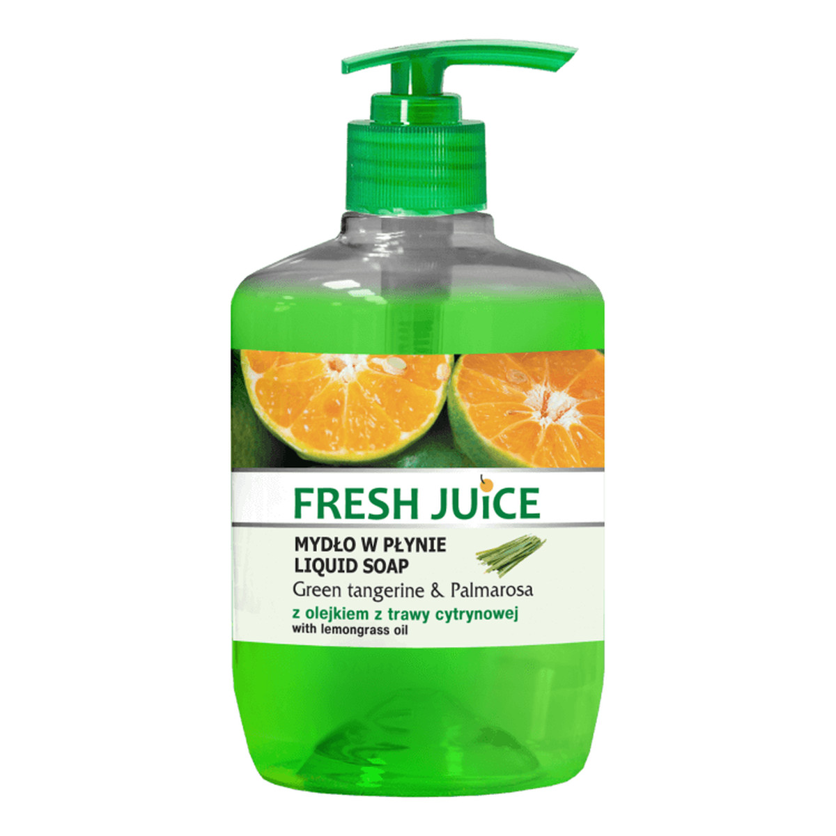 Fresh Juice Green tangerine & Palmarosa Kremowe mydło z olejkiem z trawy cytrynowej 460ml
