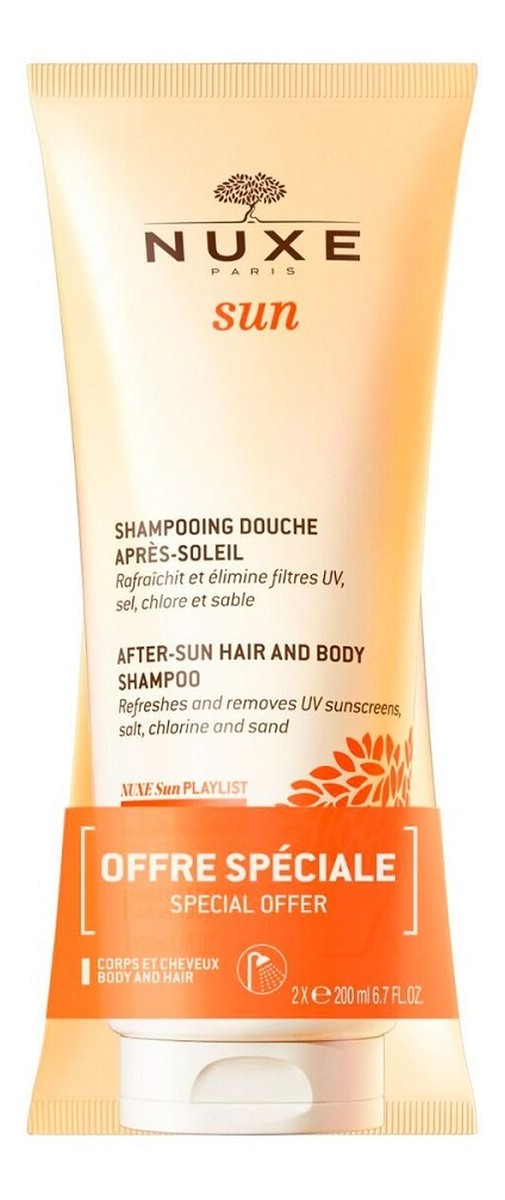 pielęgnacyjny żel pod prysznic po opalaniu 2x200ml