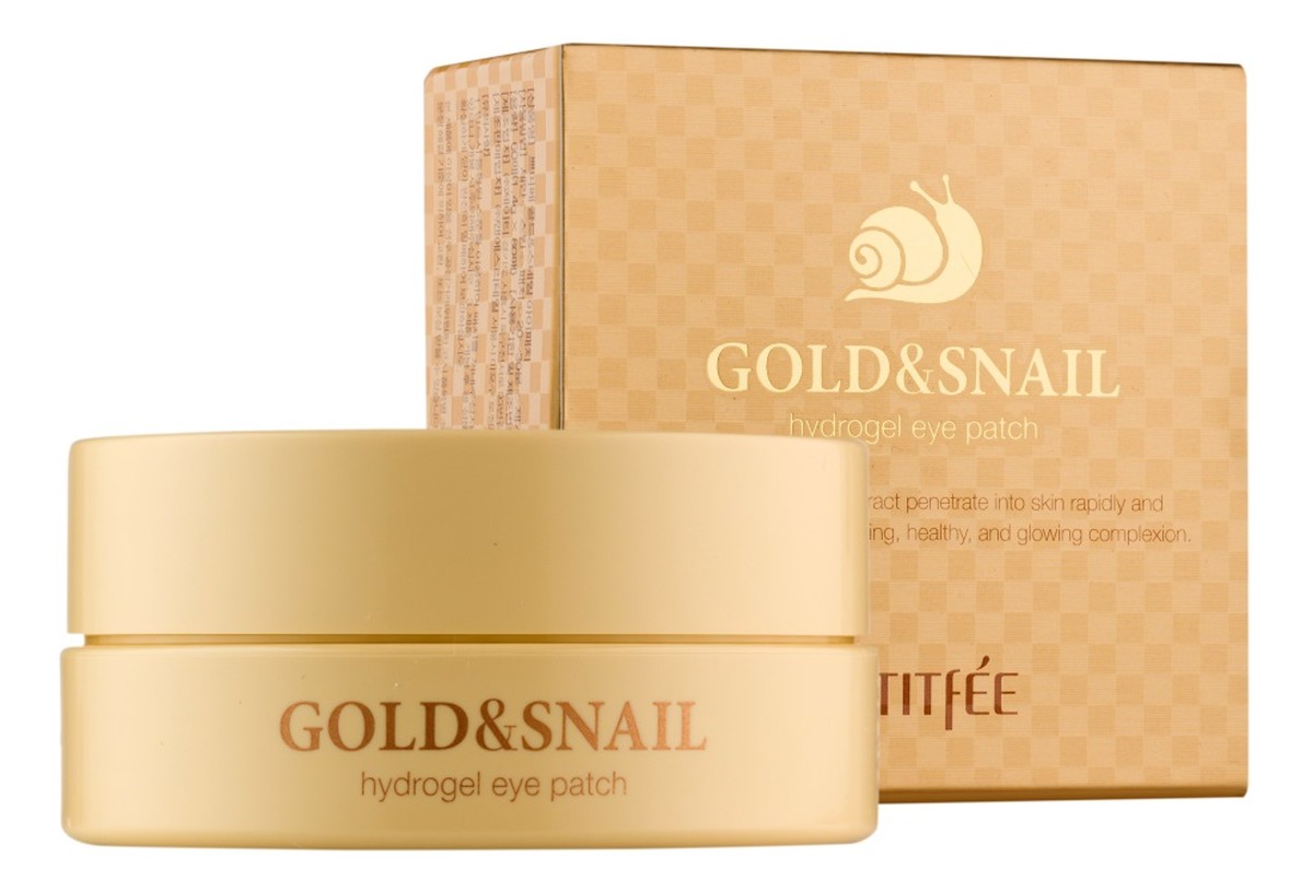 Gold&snail hydrogel eye patch wygładzające hydrożelowe płatki pod oczy ze złotem i śluzem ślimaka 60szt.