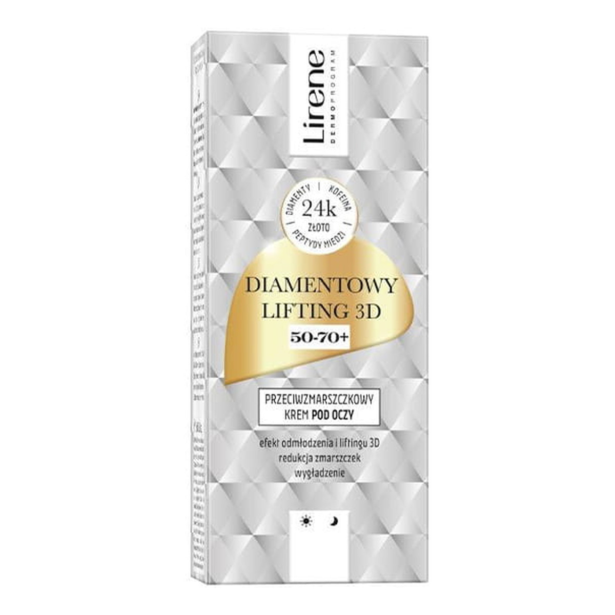 Lirene Diamentowy Lifting 3D Przeciwzmarszczkowy krem pod oczy 15ml