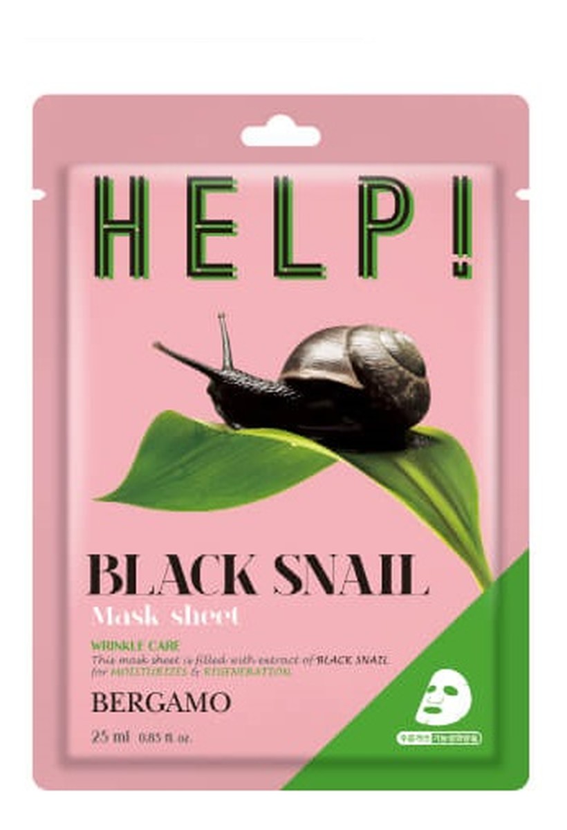 Help sheet mask maska do twarzy z black snail