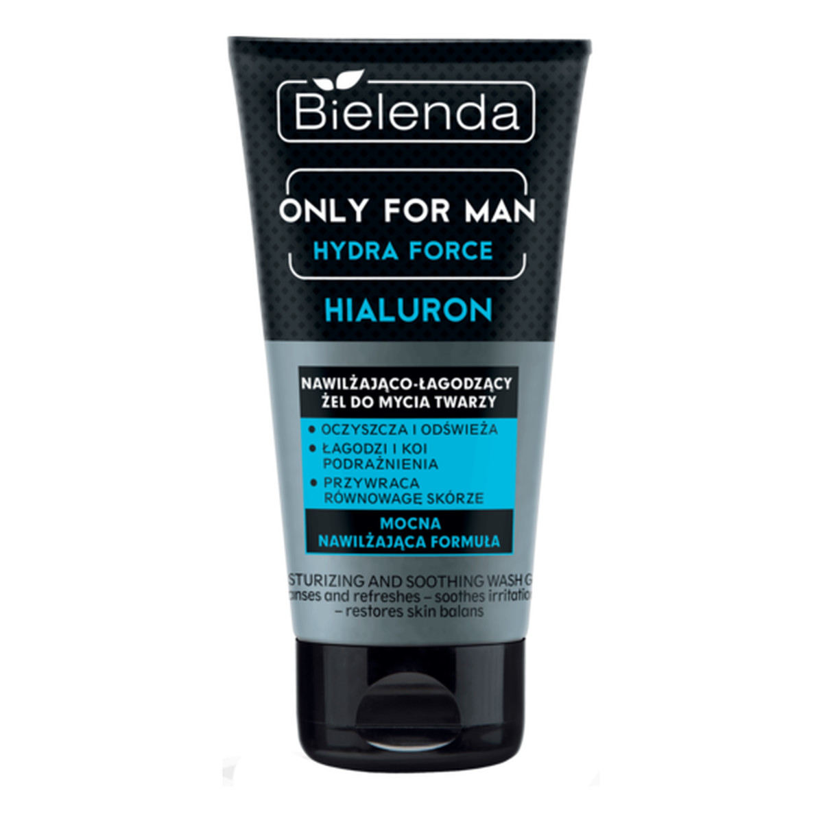 Bielenda Only For Men Hydra Force Hialuron nawilżająco-łagodzący żel do mycia twarzy 150ml