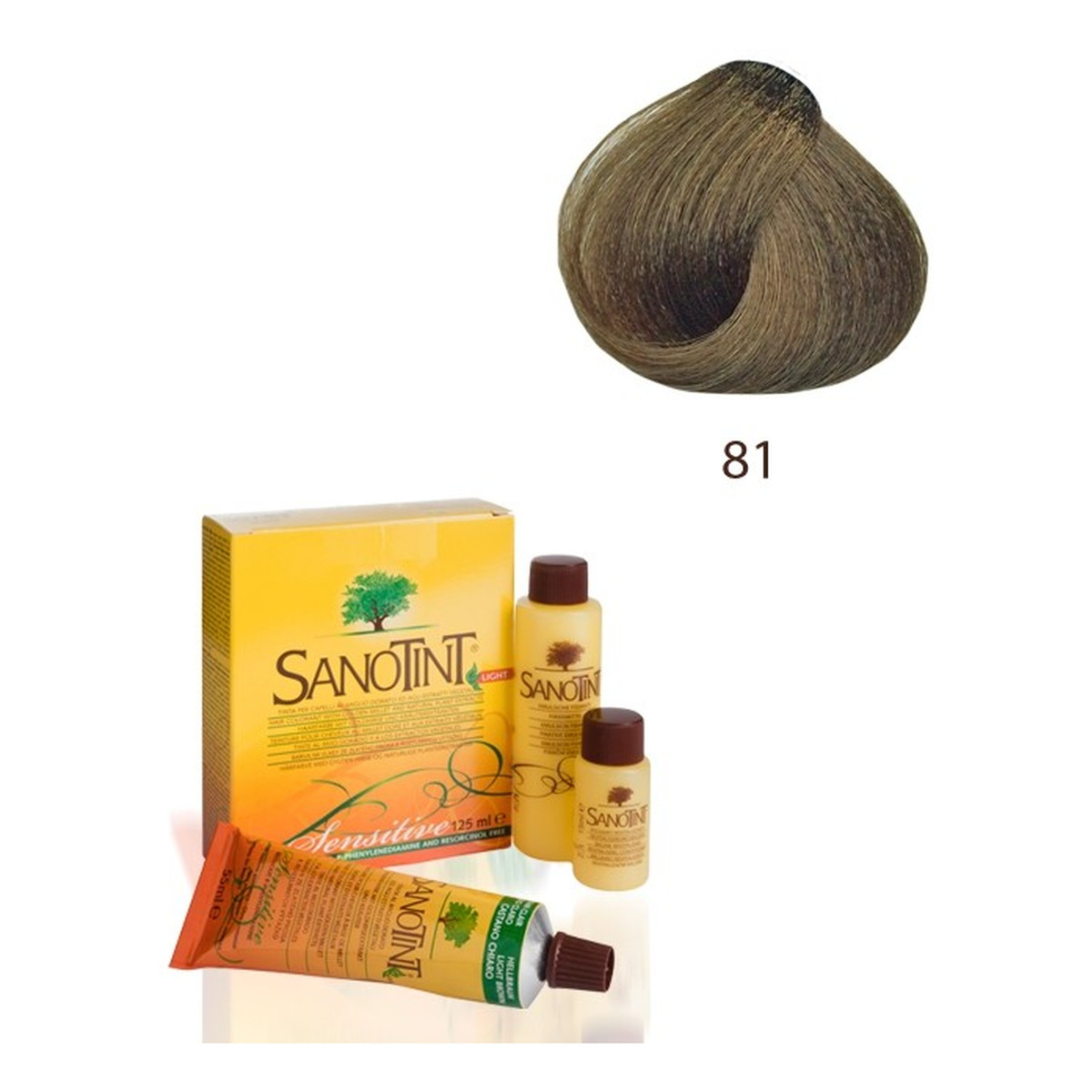 Cosval Sanotint Sensitive Farba do włosów 125ml