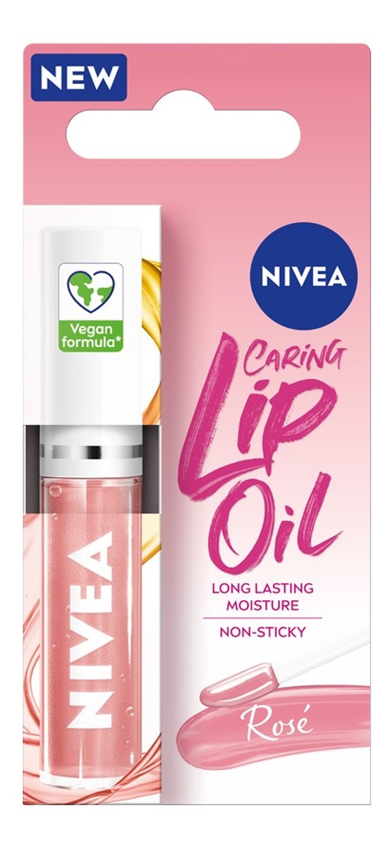 Caring Lip Oil pielęgnujący olejek do ust Rose
