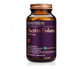 Folate Aktywny Kwas Foliowy 800mcg Suplement Diety 60 Kapsułek