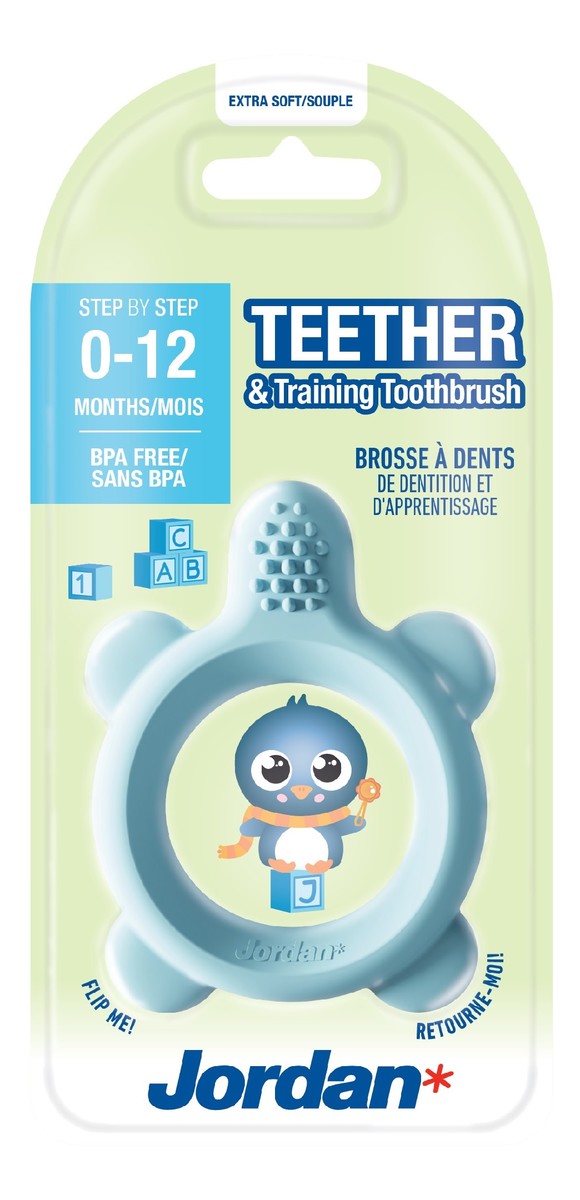 Teether gryzak i szczoteczka treningowa 0-12 lat