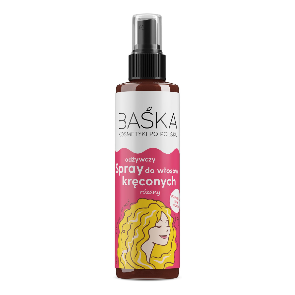 Baśka Spray odżywczy do włosów kręconych Różany 200ml