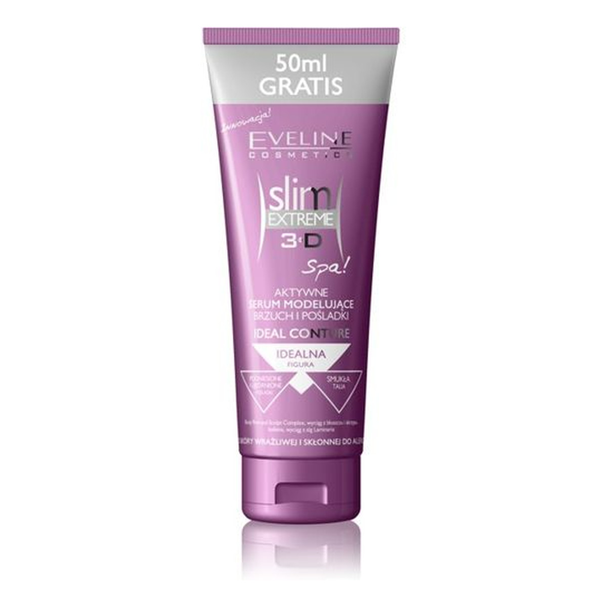 Eveline 3D Slim Extreme Aktywne Serum Modelujące Brzuch i Pośladki 250ml