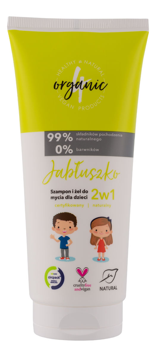 Naturalny szampon i żel do mycia dla dzieci 2w1