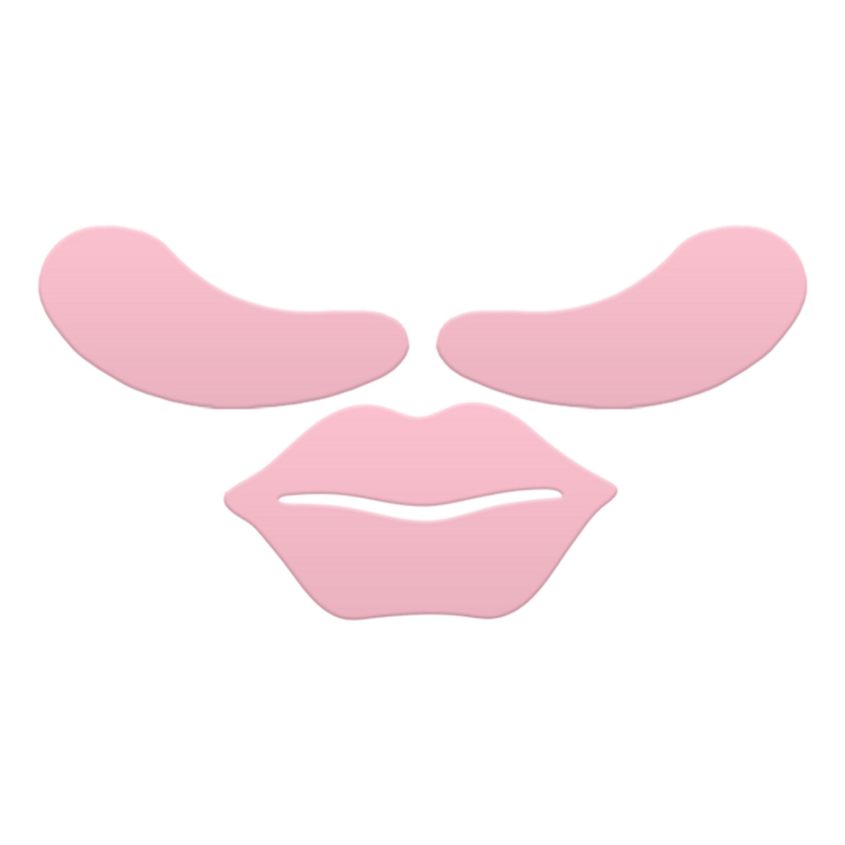 Mohani Zestaw wielorazowych silikonowych płatków pod oczy i maski na usta