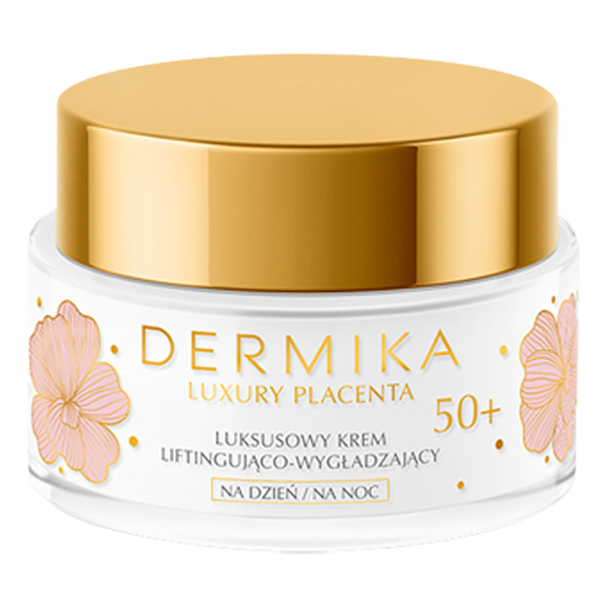 Dermika Luxury Placenta 50+ luksusowy krem liftingująco-wygładzający na dzień i noc 50ml