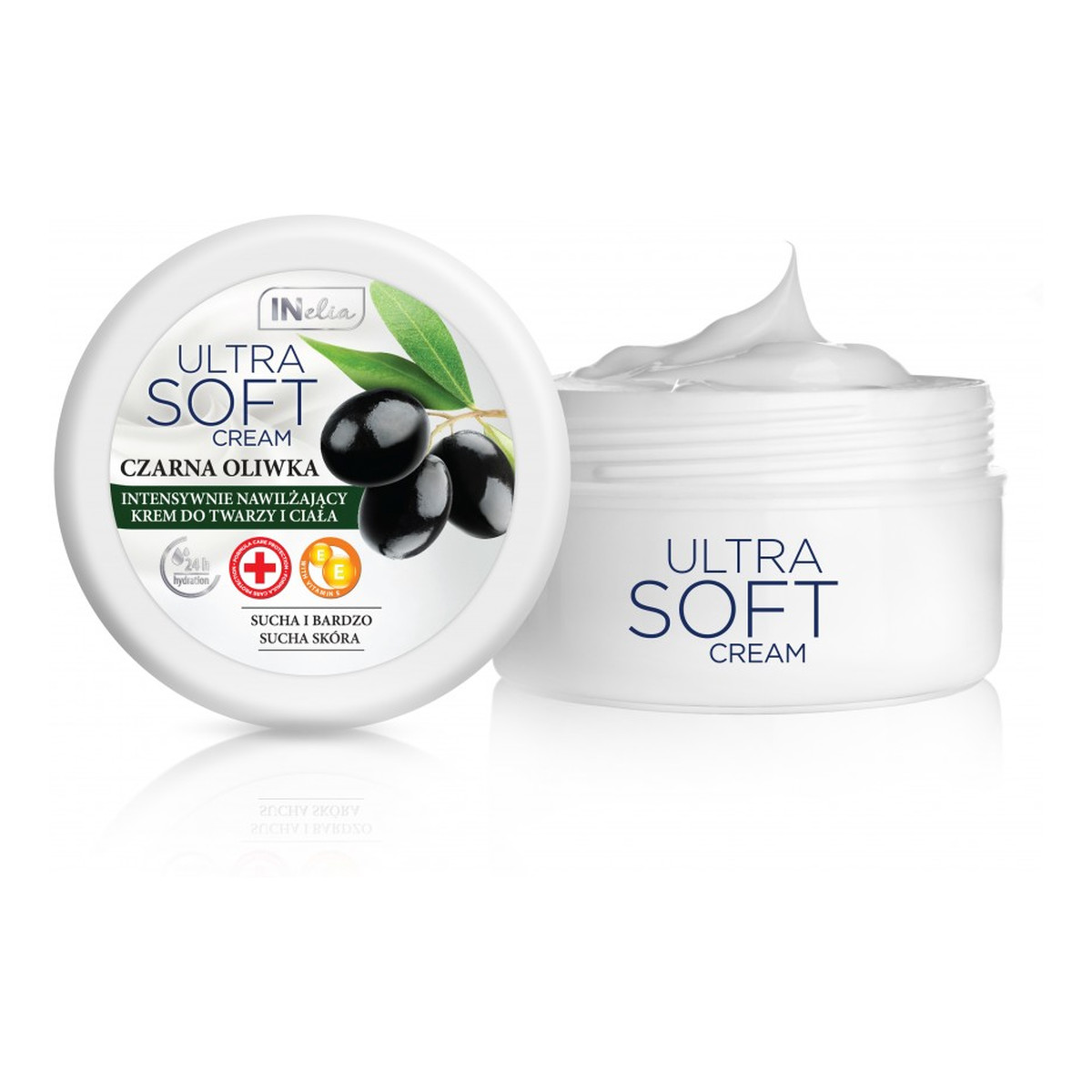 INelia Czarna oliwka Ultra Soft Krem do twarzy i ciała 200ml