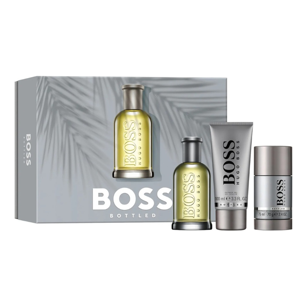 Hugo Boss Bottled Zestaw woda toaletowa spray 100ml + żel pod prysznic 100ml + dezodorant sztyft 75ml