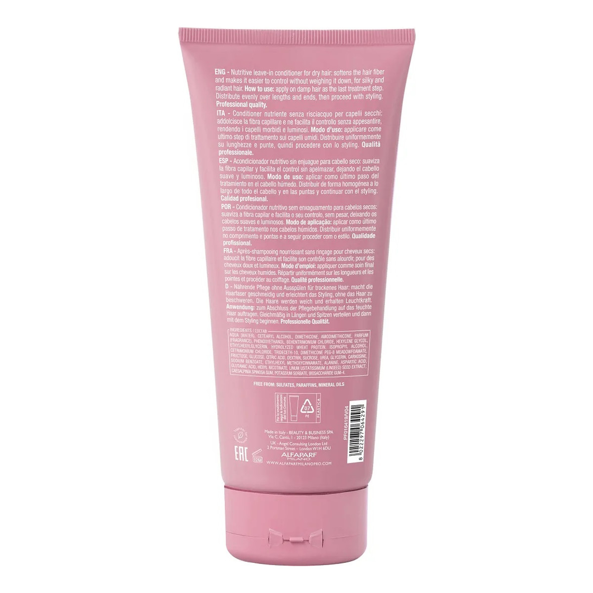 Alfaparf Semi Di Lino Moisture nawilżająca odżywka bez spłukiwania do włosów suchych 200ml