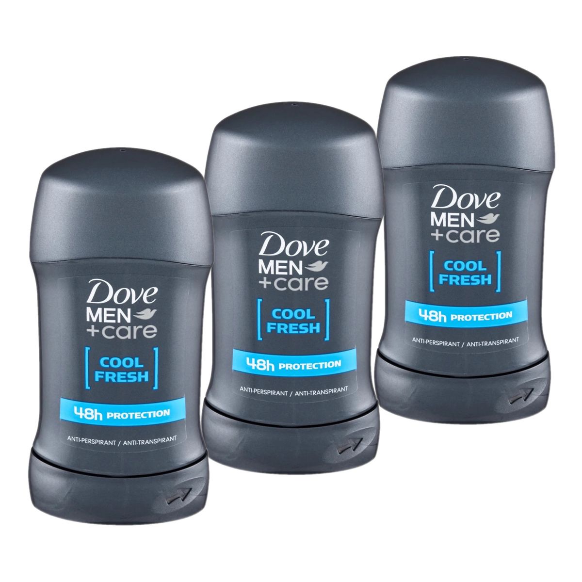 Dove Men+Care Cool Fresh 48h Antyperspirant sztyft męski 3szt.