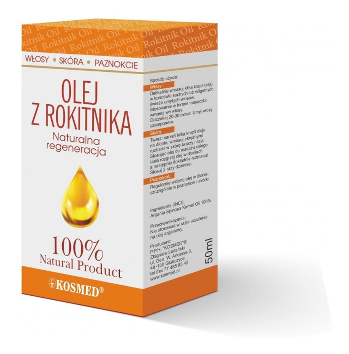 Olejek z owoców rokitnika 100%