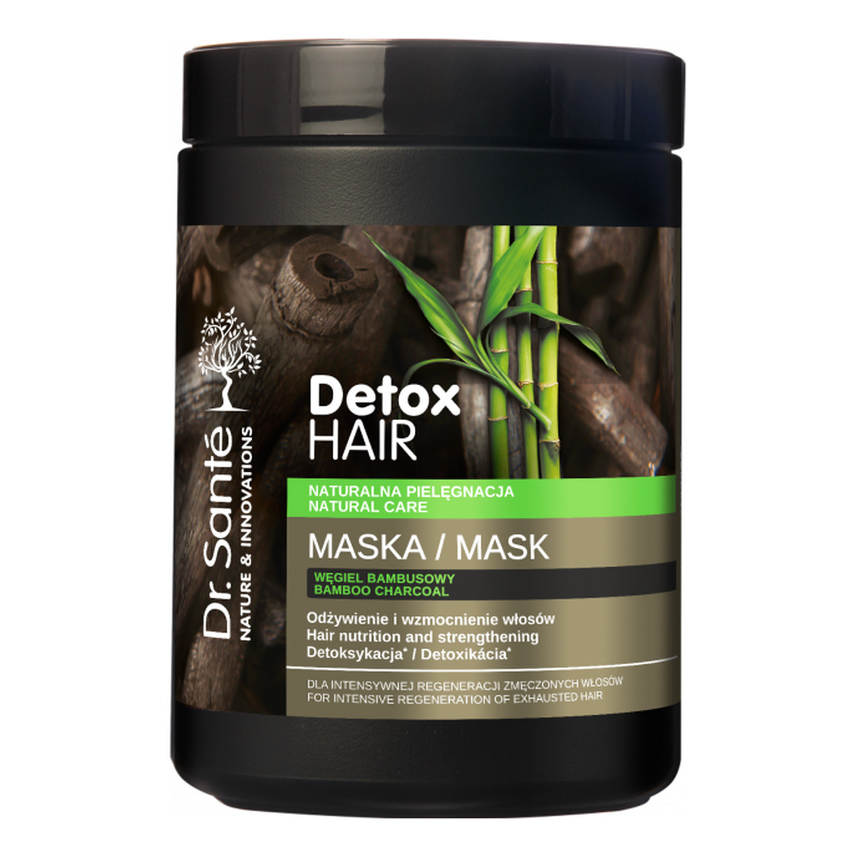 Dr. Sante Detox Maska Do Włosów Zmęczonych Z Węglem Bambusowym 1000ml