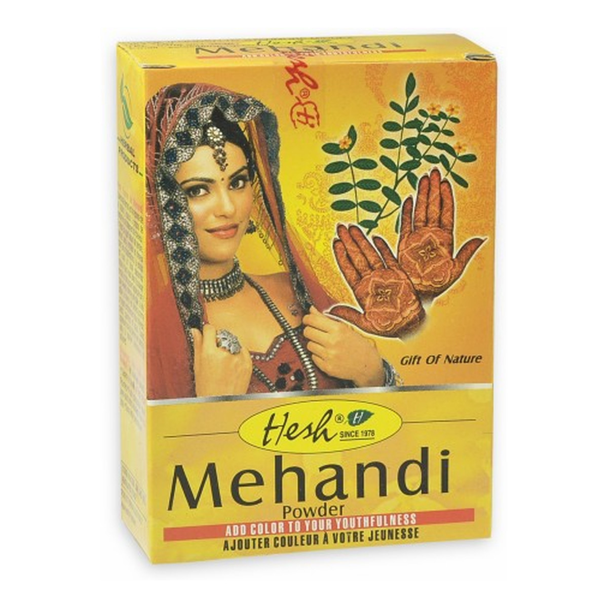 Hesh Mehandi Henna Do Włosów i Zdobienia Ciała 3szt.x100g