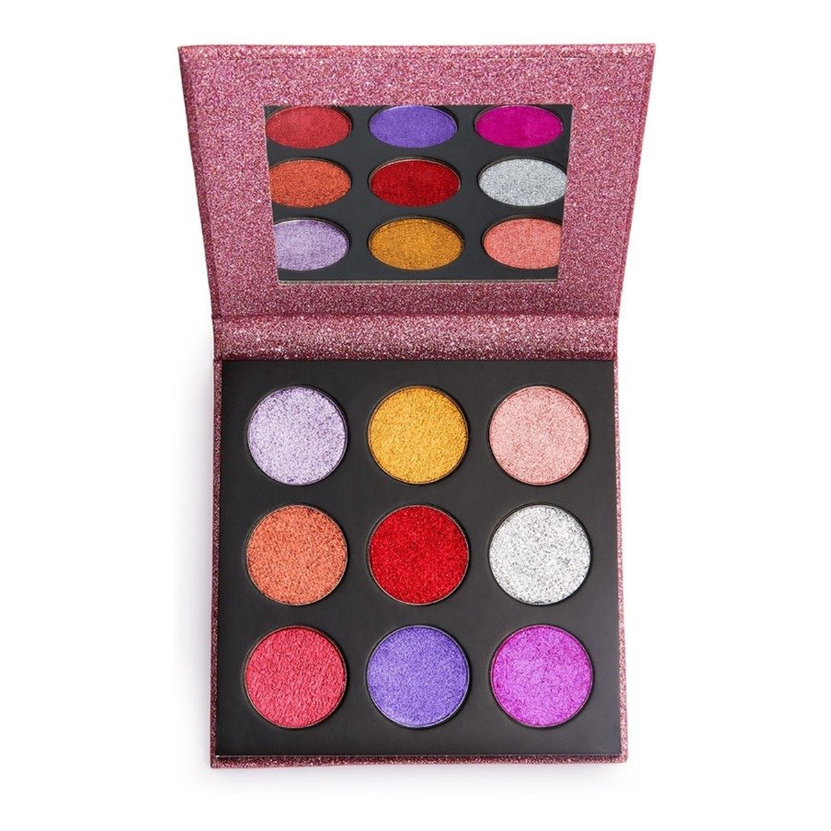 Makeup Revolution Glitter And Intense Metallic Paleta 9 Prasowanych Brokatów Diva