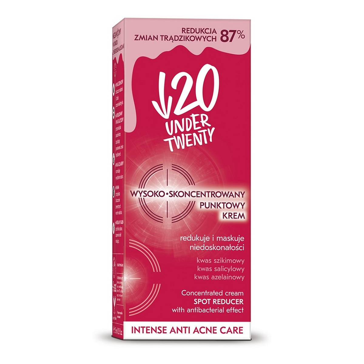 Under Twenty Anit Acne Wysokoskoncentrowany punktowy krem 15ml