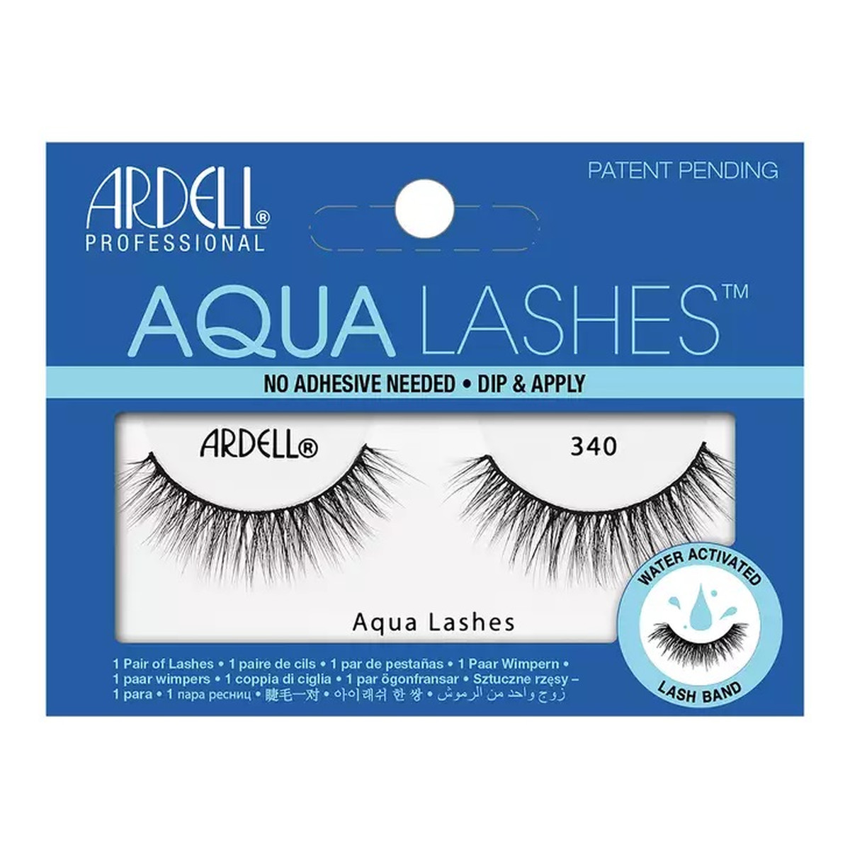 Ardell Aqua lashes sztuczne rzęsy na pasku 340 black
