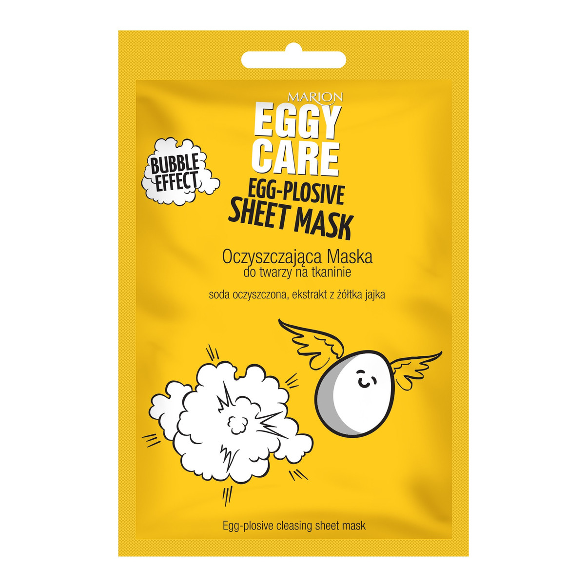 Marion Eggy Care Oczyszczająca Maska Do Twarzy Na Tkaninie
