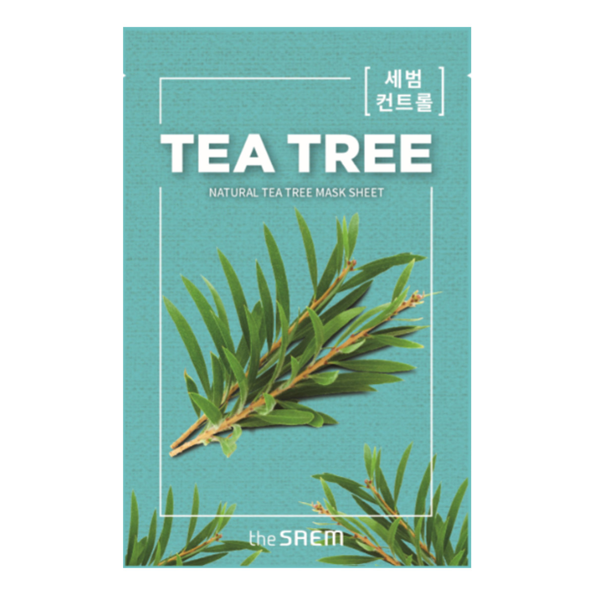The Saem Natural Tea Tree maska w płachcie do twarzy z ekstraktem z drzewa herbacianego 20ml