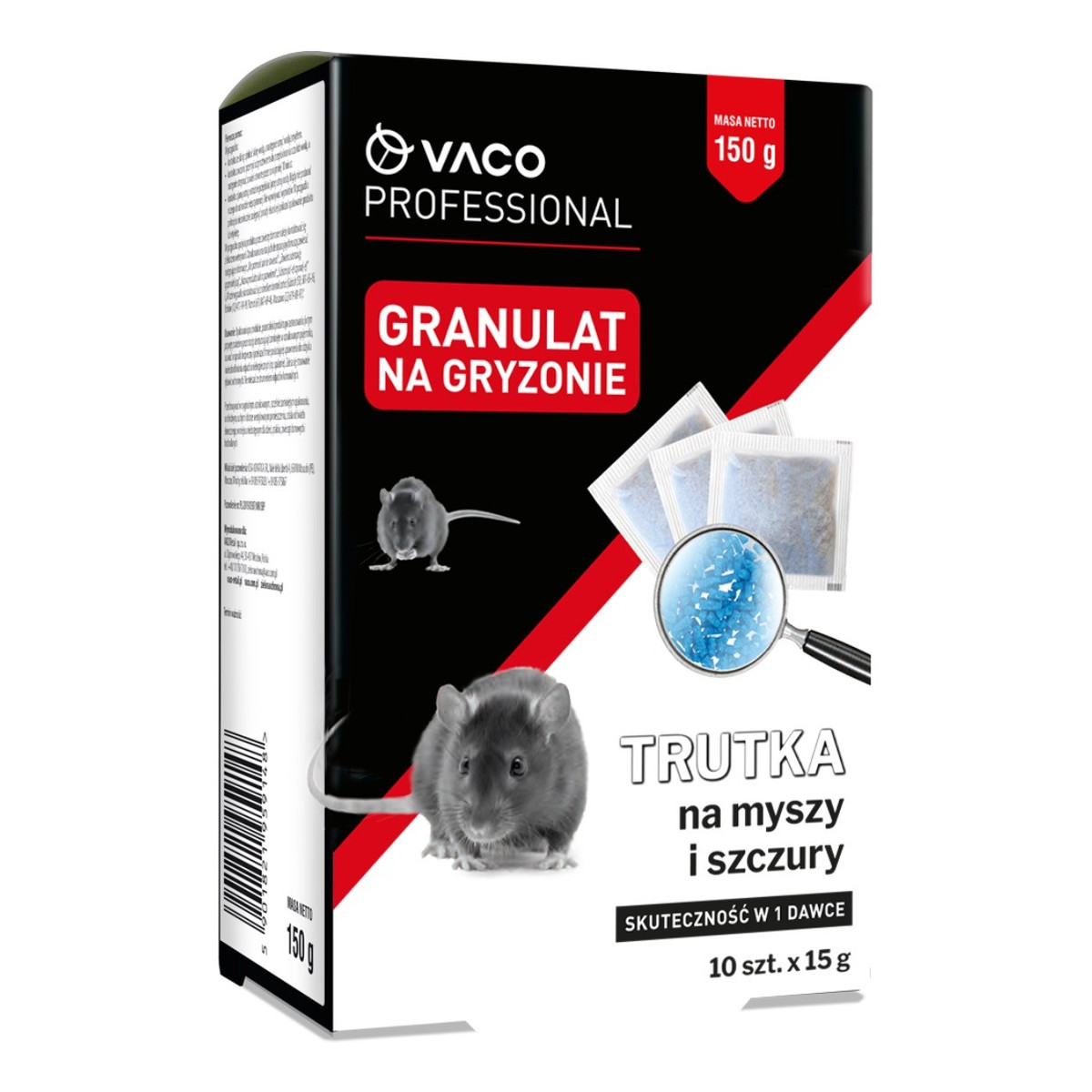 Vaco Professional Trutka na myszy i szczury granulat 150g