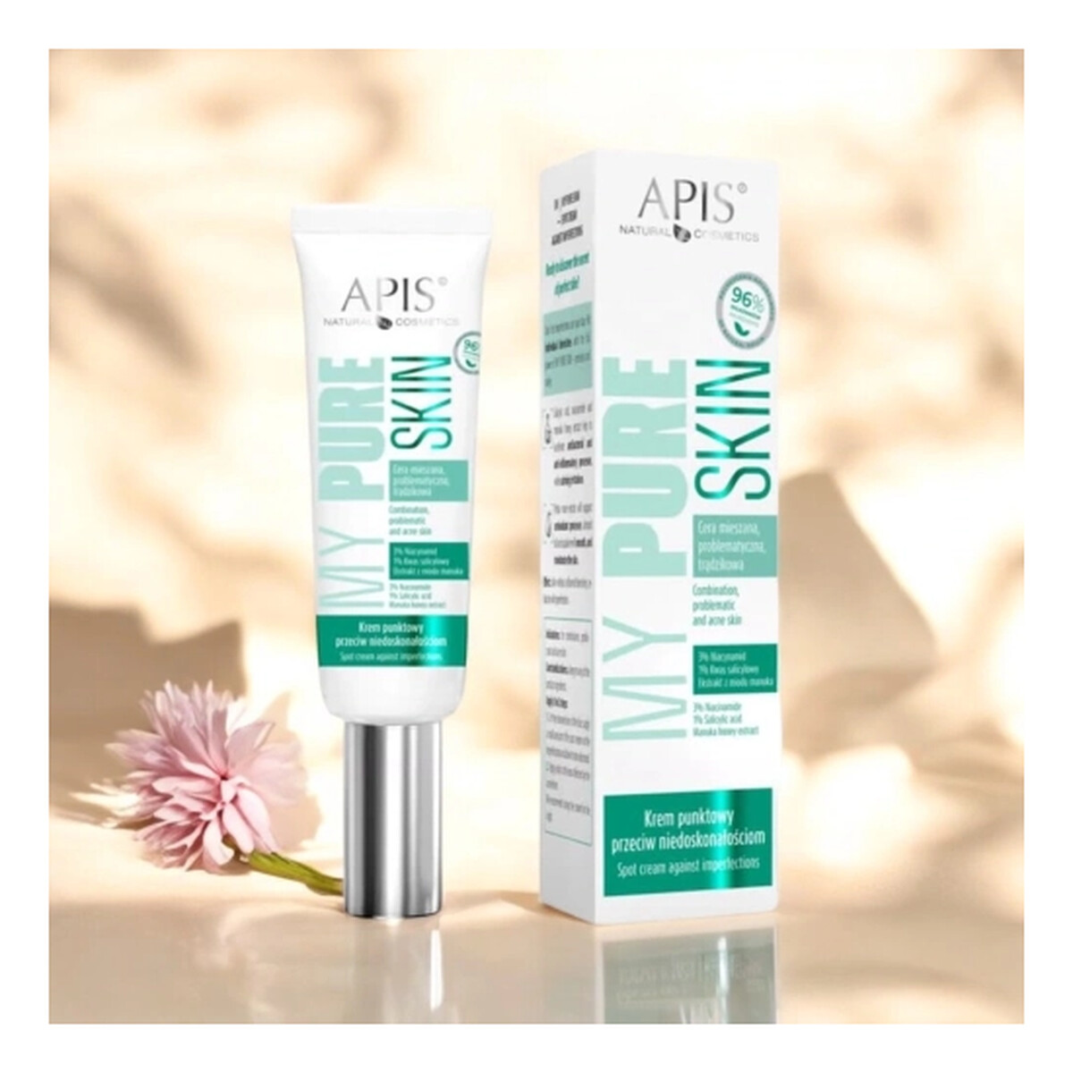 Apis My Pure Skin Krem Punktowy Przeciw Niedoskonałościom 15ml