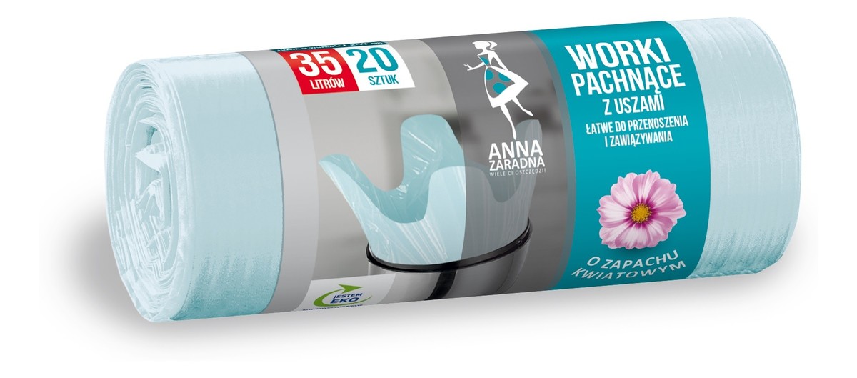 Worki na śmieci z uszami zapach kwiatowy 20 szt.