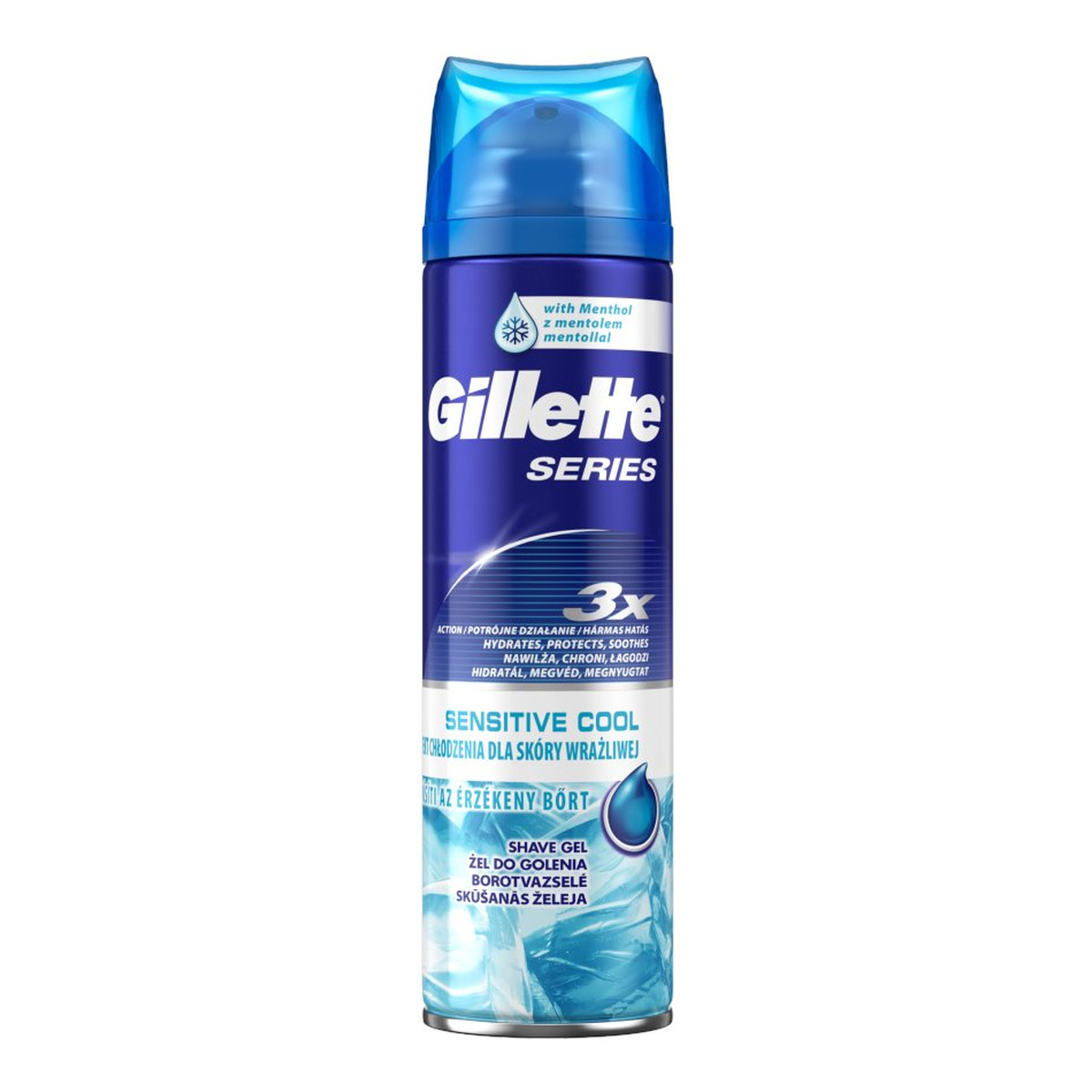 Gillette Series Sensitive Cool Żel do golenia 200ml