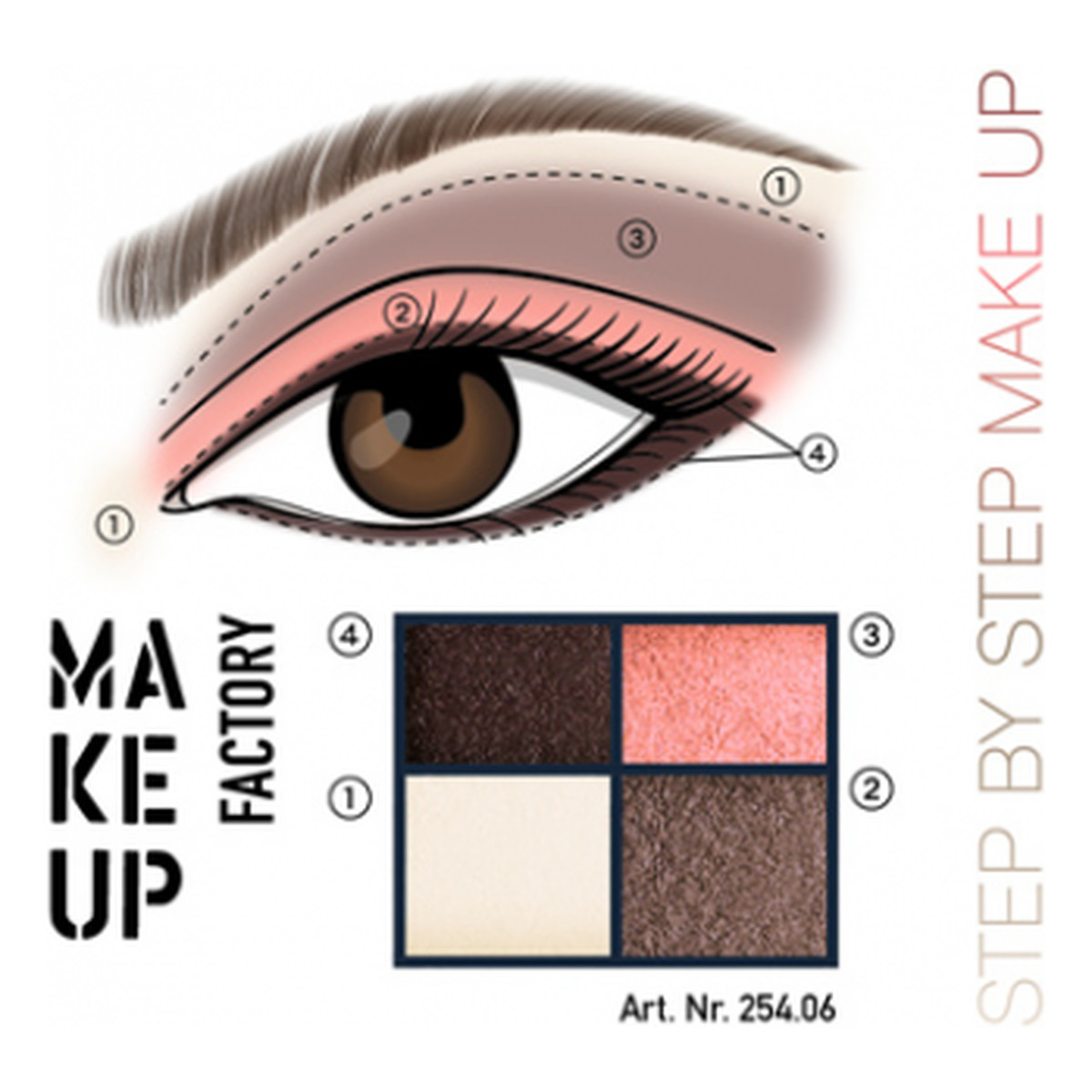 Make Up Factory Eye Colors Quatro Paleta cieni do powiek 4.8g 5g