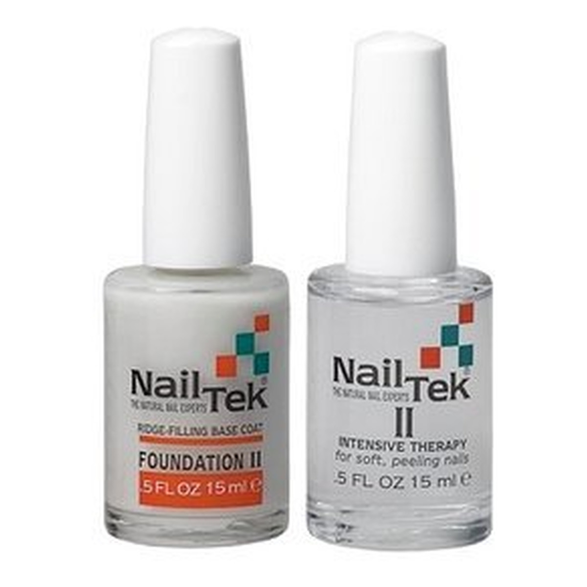 Nail Tek DUO II Zestaw Odżywek Do Pielęgnacji Paznokci Cienkich, Miękkich lub Rozdwajających Się