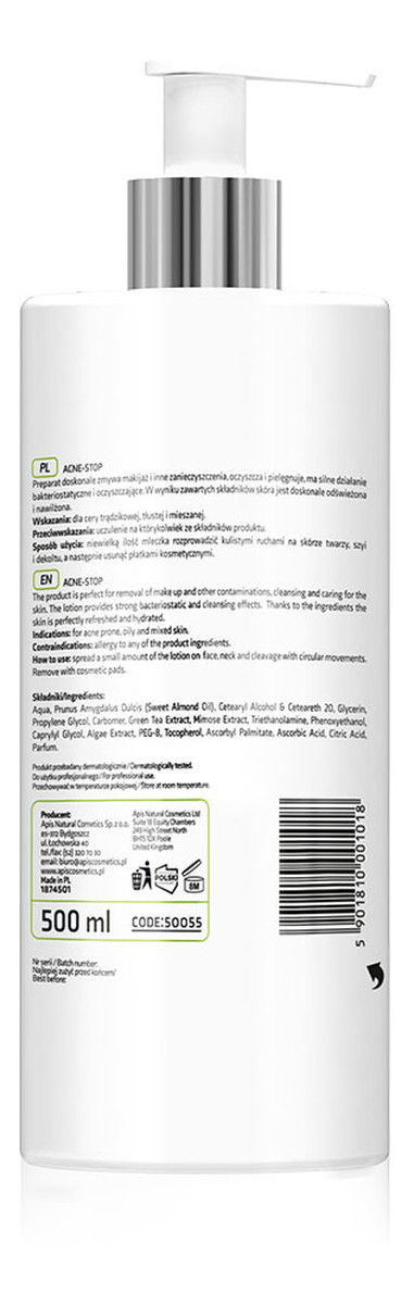 Cleansing Antibacterial Lotion oczyszczające mleczko antybakteryjne z Zieloną Herbatą