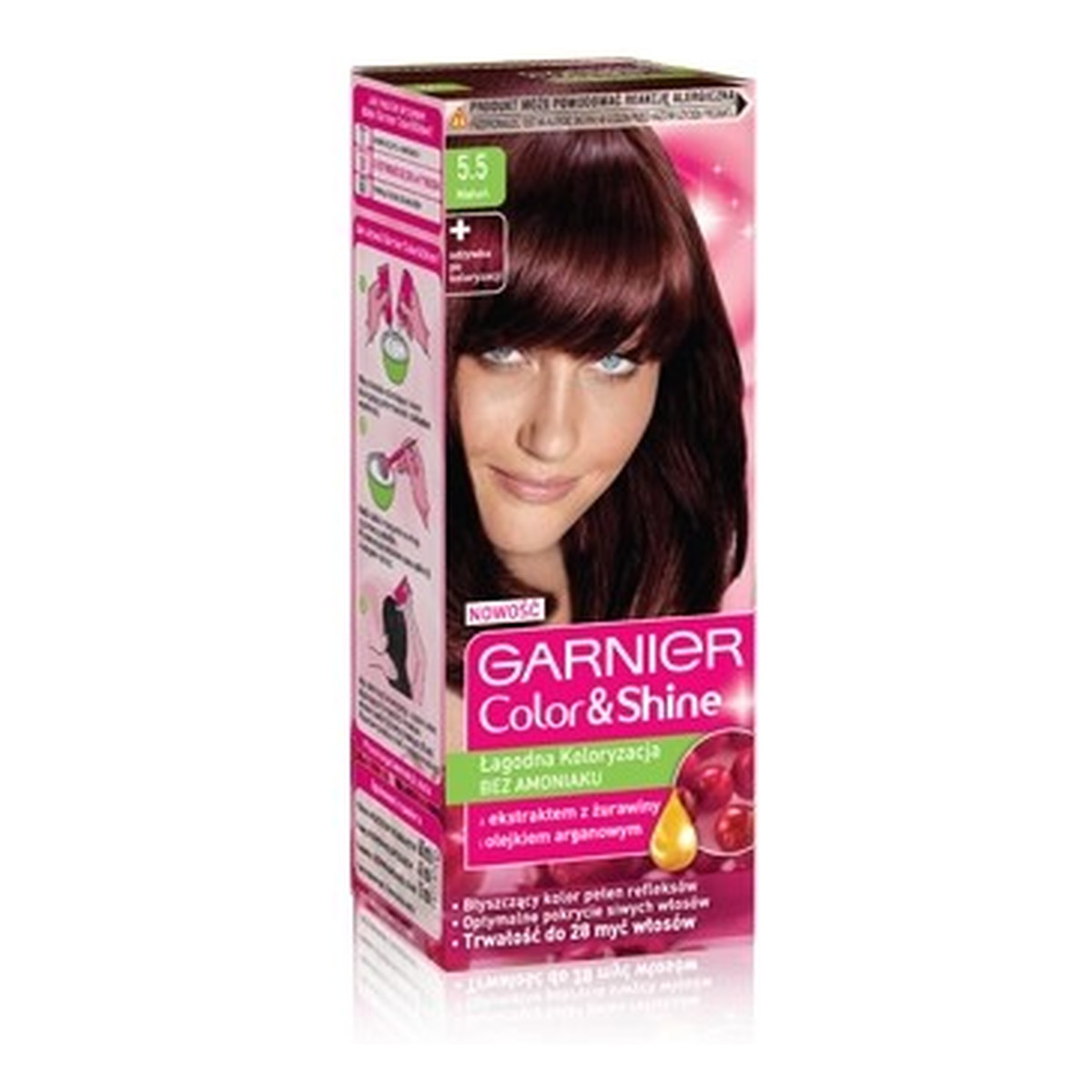 Garnier Color & Shine Farba Do Włosów Bez Amoniaku