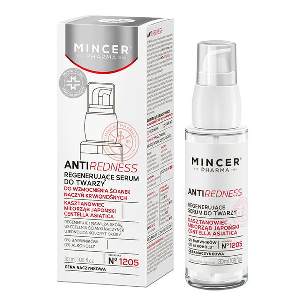 Mincer Pharma Anti Redness Regenerujące serum do twarzy 1205 30ml