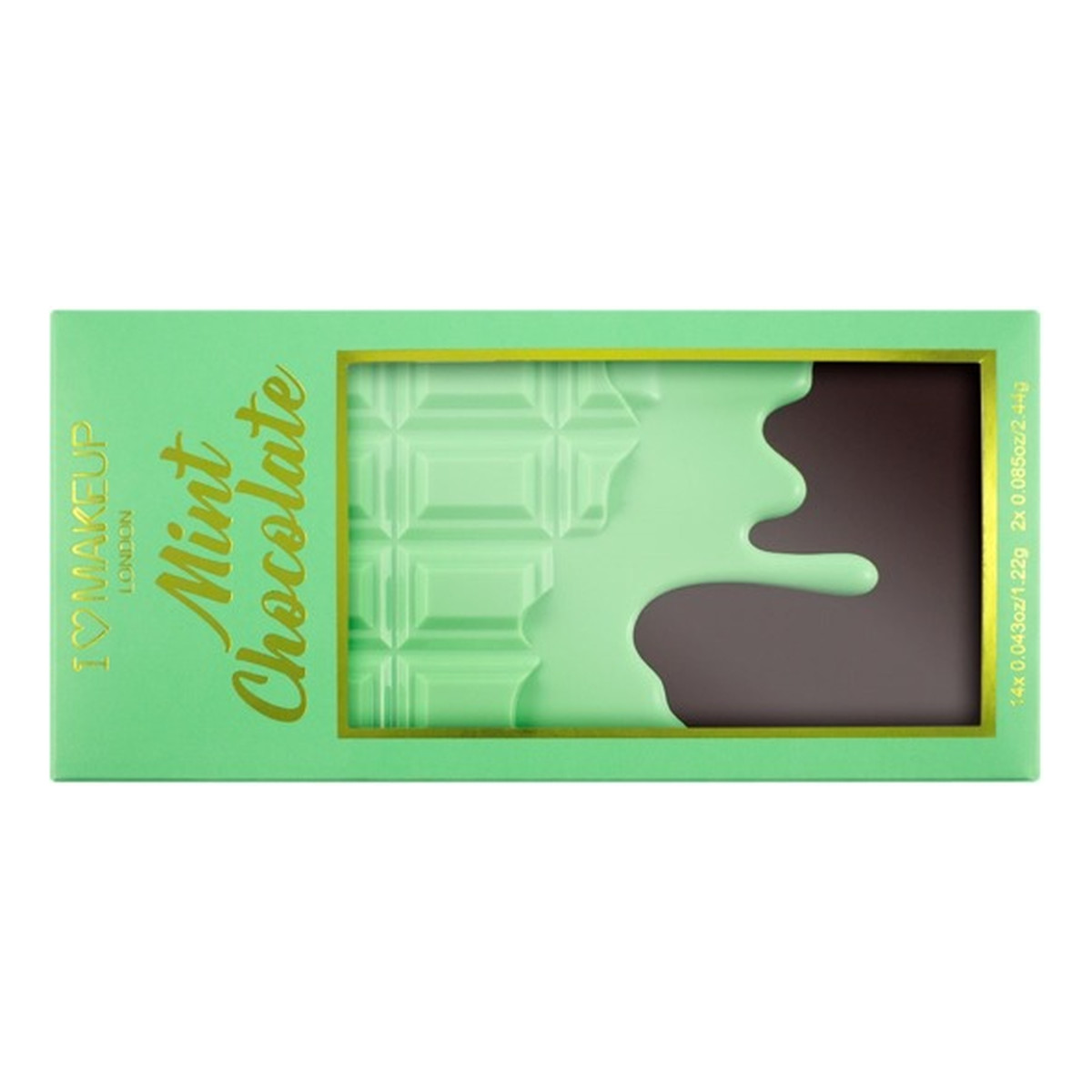 Makeup Revolution I Heart Makeup Palette Zestaw cieni do powiek Chocolate Mint 22g