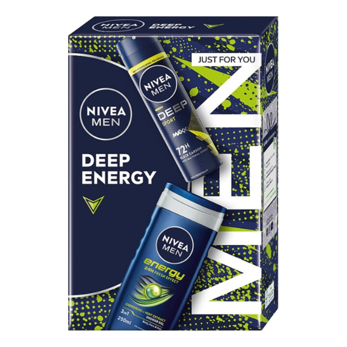 Nivea Men Deep Zestaw pielęgnacyjny ciało dla Mężczyzn Energy 150ml