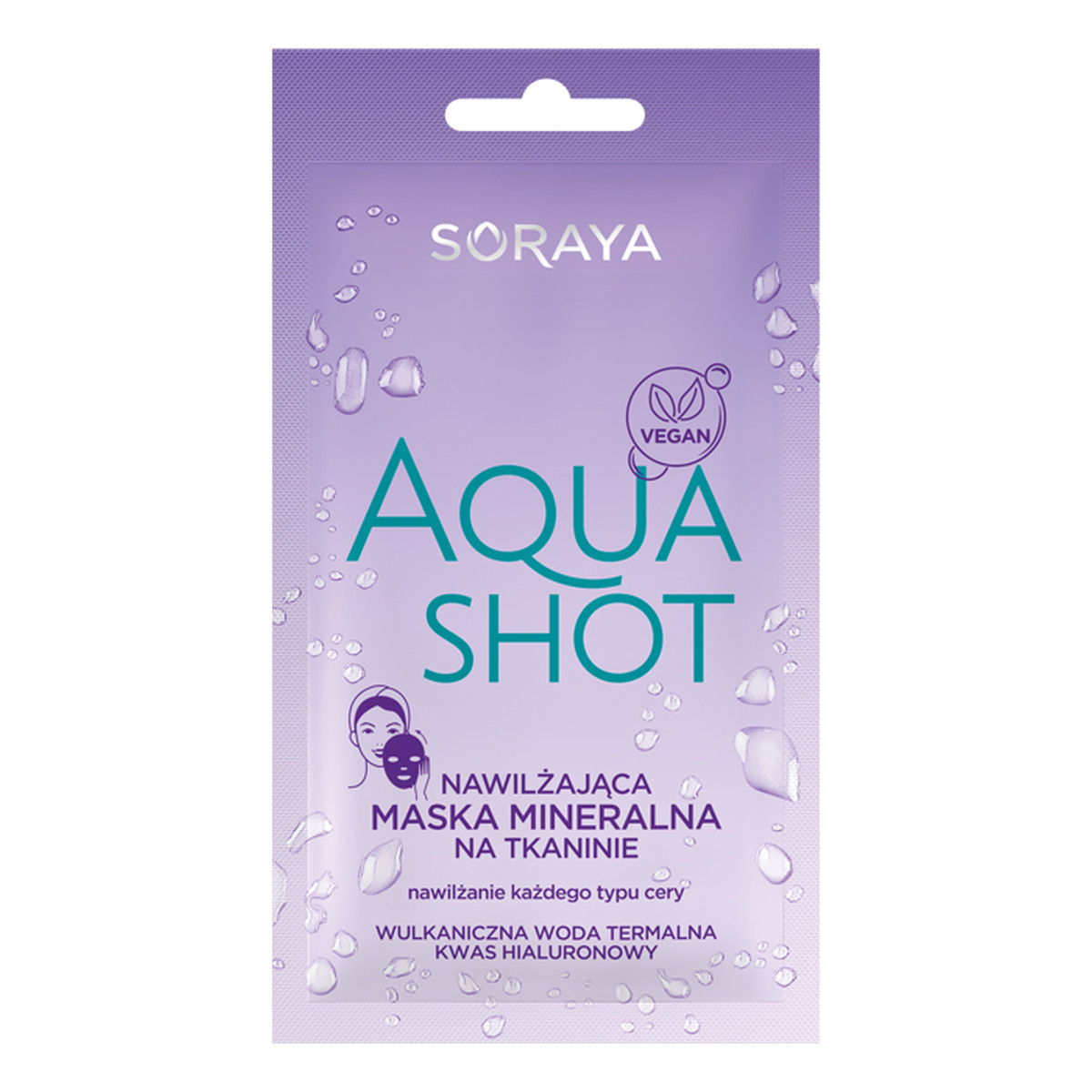 Soraya Aqua Shot Nawilżająca Maska Mineralna w Płachcie 17g