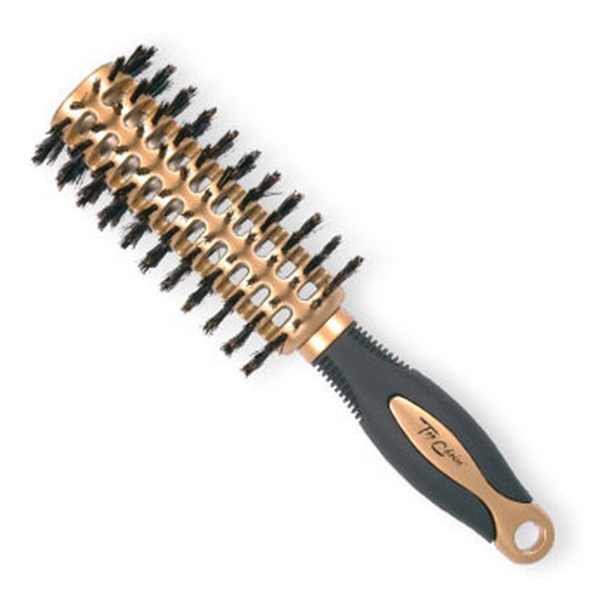 Top Choice Exclusive Hair Brush Szczotka Do Włosów Z Naturalnym Włosiem Black/Gold