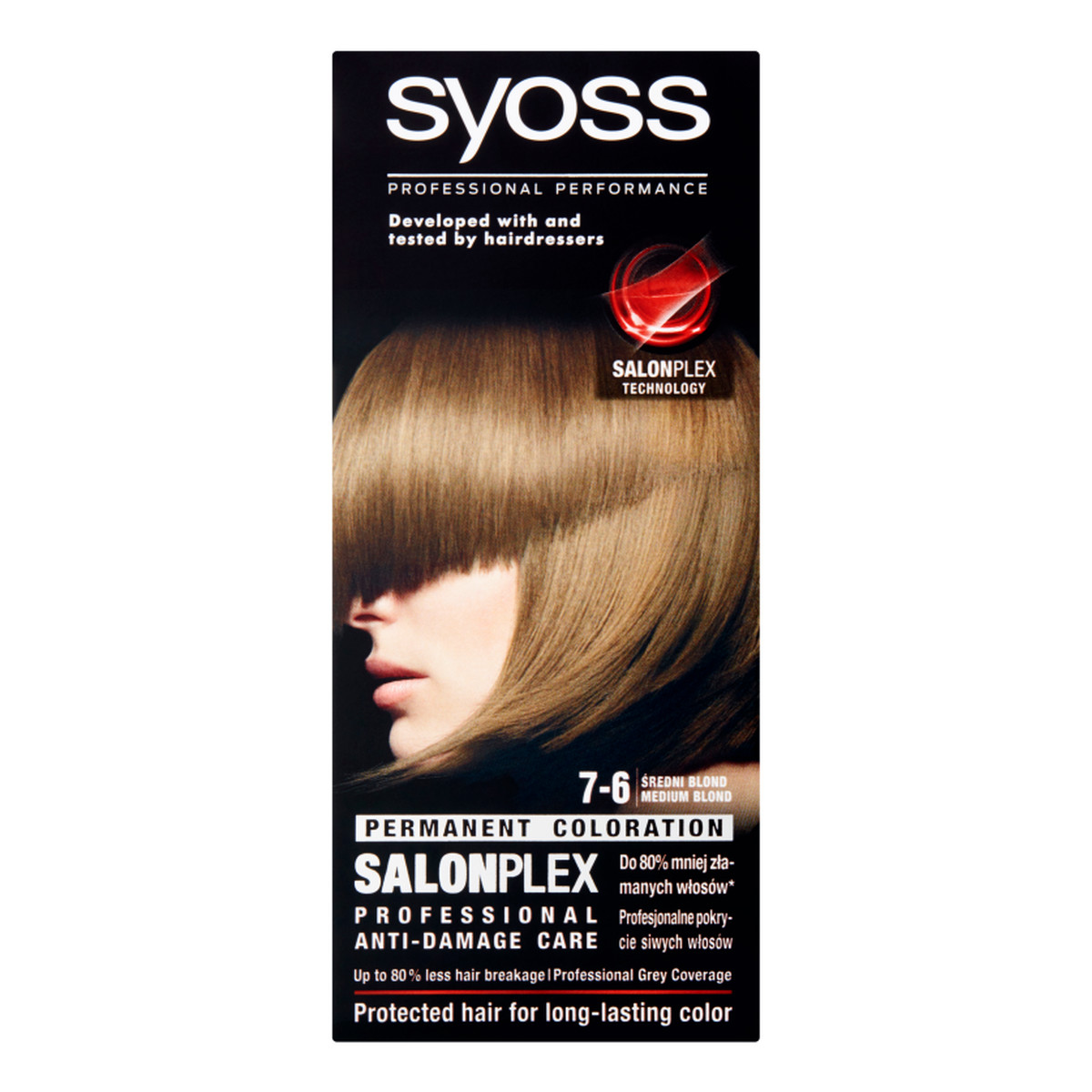 Syoss Professional Performance Farba Do Włosów Średni Blond 7-6
